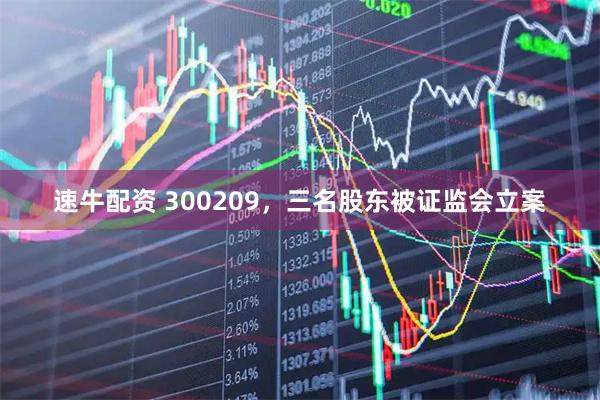速牛配资 300209，三名股东被证监会立案